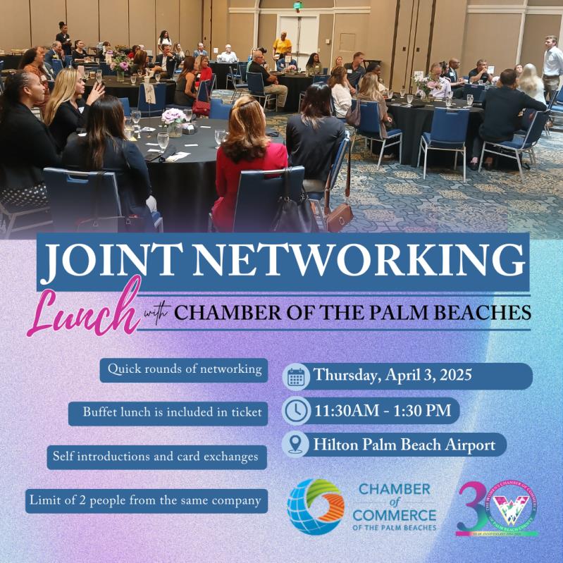 Joint Networking Lunch with Chamber of the Palm Beaches