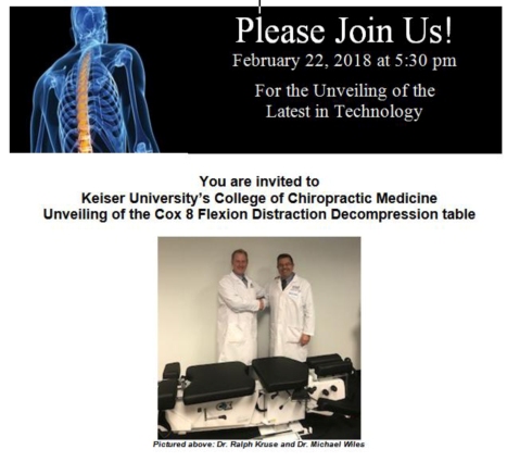 Unveiling of the Cox 8 Flexion Distraction Decompression tab