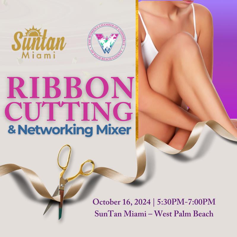 Ribbon Cutting and Mixer - Suntan Miami VIP