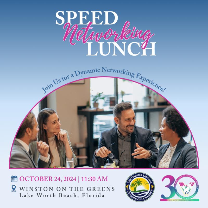 Joint Speed Networking Lunch with Lantana Chamber